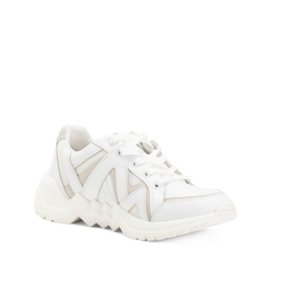 Maje Women’s sneaker. White and tan lug sole. Brand new, never worn!